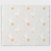 Wasserfarbe Eine Alberne Gänse Wildblume 1. Geburt Geschenkpapier (Flach)