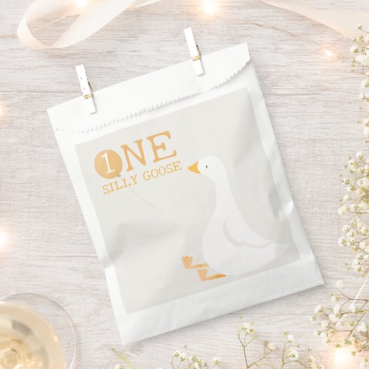 Wasserfarbe Eine Alberne Gänse Wildblume 1. Geburt Geschenktütchen (Ausgeschnitten)