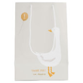 Wasserfarbe Eine Alberne Gänse Wildblume 1. Geburt Mittlere Geschenktüte (Rückseite)