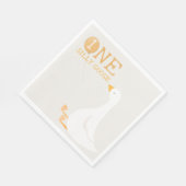 Wasserfarbe Eine Alberne Gänse Wildblume 1. Geburt Serviette (Ecke)