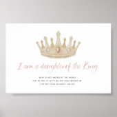 Wasserfarbe eine Tochter Gottes mit Kronenposter Poster (Vorne)