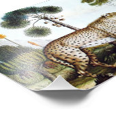 Wasserfarbe einer Geparden (Zotl) Fotodruck (Ecke)