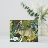 Wasserfarbe eines Wilden Schweins Babirusa Postkarte (Stehend Vorderseite)