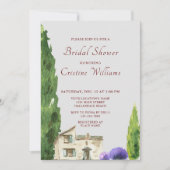 Wasserfarbe Einfach Elegant Boho Babydusche Einladung (Vorderseite)