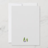 Wasserfarbe Einfach Elegant Boho Babydusche Einladung (Rückseite)