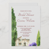 Wasserfarbe Einfach Elegant Boho Babydusche Einladung (Vorne/Hinten)