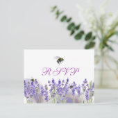 Wasserfarbe Einfache Elegante Boho Wedding RSVP Postkarte (Stehend Vorderseite)