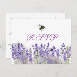 Wasserfarbe Einfache Elegante Boho Wedding RSVP Postkarte