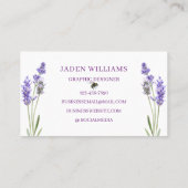 Wasserfarbe Einfache Elegante Visitenkarte (Rückseite)