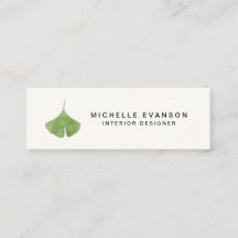 Wasserfarbe Einfache grüne Ginkgo Leaf Natur