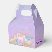 Wasserfarbe Einhorn Holographisch Geschenkschachtel (Rückseite)