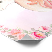 Wasserfarbe Einhorn Poster. Dekor im Kinderzimmer. Poster (Ecke)