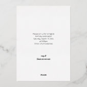 Wasserfarbe Einhorn Regenbogen Party Einladung (Rückseite)