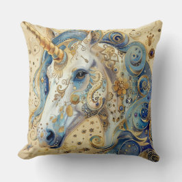 Wasserfarbe Einhornwurfkissen Kissen