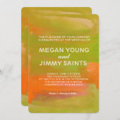 Wasserfarbe Einladung (Vorne/Hinten)