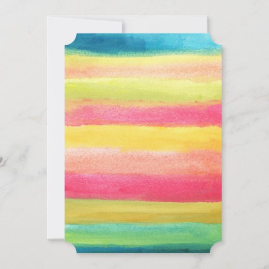 Wasserfarbe Einladung (Rückseite)