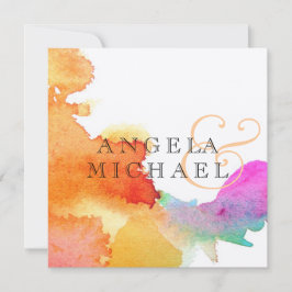 Wasserfarbe Einladung