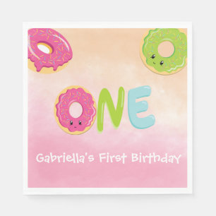 Wasserfarbe eins Donner personalisierten Napkins Serviette