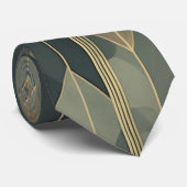 Wasserfarbe Einzigartig Luxus Grau Print Krawatte (Gerollt)