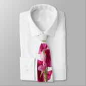 Wasserfarbe Einzigartig Luxus Rosa Blume drucken Krawatte (Gebunden)