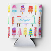Wasserfarbe Eiscreme Bars Personalisiert Dosenkühler (Vorderseite)