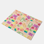 Wasserfarbe Eiscreme Fußmatte (Schrägansicht)