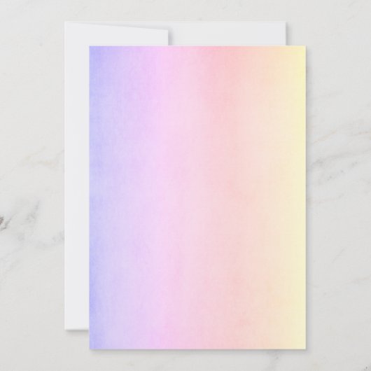 Wasserfarbe Eiscreme Oh Baby Summer Baby Dusche Einladung (Rückseite)