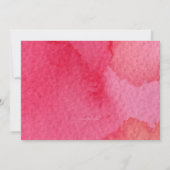 Wasserfarbe Elegance Foto Einladung (Rückseite)