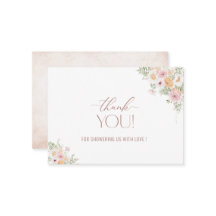 Wasserfarbe Elegant Baby in Bloom Baby Dusche Dank