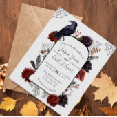 Wasserfarbe Elegant Halloween Floral Boho Feather