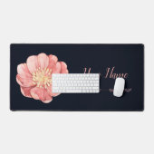 Wasserfarbe Elegant Stilvolles Blumenblossom Schreibtischunterlage (Tastatur & Maus)