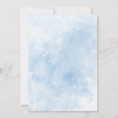 Wasserfarbe Elegante Blumen Abschluss Brunch Einladung (Rückseite)