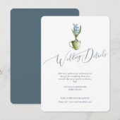 Wasserfarbe Elegante Blumenzwiebeldetails Begleitkarte (Vorne/Hinten)