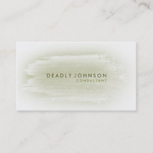 Wasserfarbe Elegante Einfaches Spritzer Abstrakt Visitenkarte