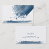 Wasserfarbe Elegante Einfaches Spritzer Visitenkarte (Vorne/Hinten)