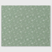 Wasserfarbe Elegante Fall Rustikale Vegetation Geschenkpapier (Flach)