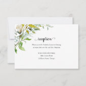 Wasserfarbe Elegante Landschaft Hochzeitsempfang RSVP Karte (Vorderseite)