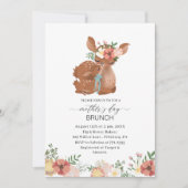 Wasserfarbe Elegante Mutter ist Brunch Baby Showe Einladung (Vorderseite)