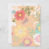 Wasserfarbe Elegante Mutter ist Brunch Baby Showe Einladung (Rückseite)