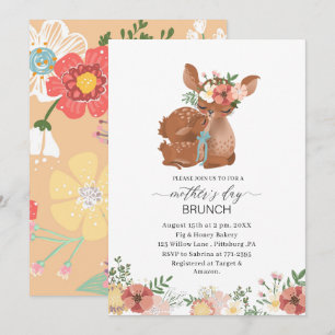 Wasserfarbe Elegante Mutter ist Brunch Baby Showe Einladung