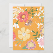 Wasserfarbe Elegante Mutter ist Brunch Baby Showe Einladung (Rückseite)