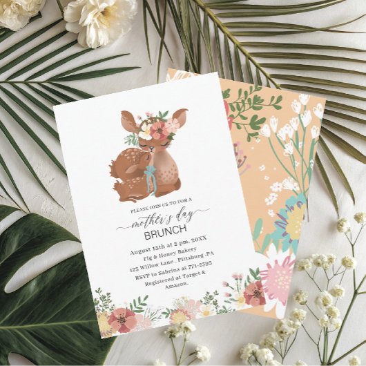 Wasserfarbe Elegante Mutter ist Brunch Baby Showe Einladung