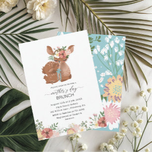 Wasserfarbe Elegante Mutter ist Brunch Baby Showe Einladung