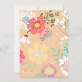 Wasserfarbe Elegante Mutter ist Brunch Baby Showe Einladung (Rückseite)