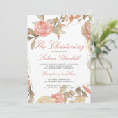 Wasserfarbe Elegante Rosa Morgenwein Einladung (Stehend Vorderseite)