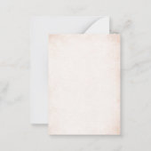 Wasserfarbe Elegante sagte sie Oui Brautparty als Mitteilungskarte (Rückseite)