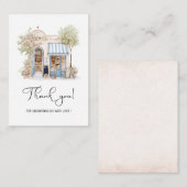 Wasserfarbe Elegante sagte sie Oui Brautparty als Mitteilungskarte (Vorne/Hinten)