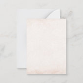 Wasserfarbe Elegante sagte sie Oui Brautparty als Mitteilungskarte (Rückseite)