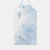 Wasserfarbe Elegante Toile Safari ChinoiseriGesche Geschenkanhänger (Rückseite)