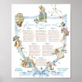 Wasserfarbe Elegante Wildblume Peter Rabbit baby s Poster (Vorne)